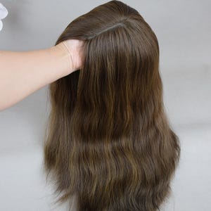 Joodse Balayage-pruik met zijden topje: Europese koosjer koosjer pruik (Sheitel)