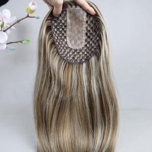 Breathable Mesh Integration Hair System Silk Top Fishnet Integrated Hairsystem European Virgin Hair Topper Gifts For Women Thinning Hair