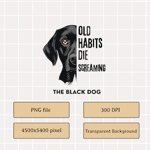 Der schwarze Hund PNG | Ttpd png |Swiftie Merch | Abteilung gequälte Dichter | Taylor Swift png | Trendige Datei für Kreative