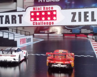 Ponte semaforico di partenza per Mini Race Challenge, compatibile con le piste Carrera HYBRID