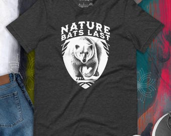 Nature Bats Last Polar Bear T-Shirt: Climate Change Awareness Tee