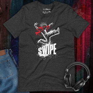 Breakdance Swipe Graphic T-Shirt: Hip-Hop B-Boy Dance Tee