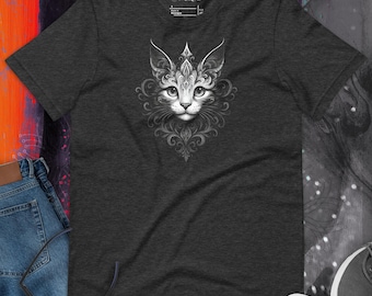 Mystical Celestial Cat Art Shirt