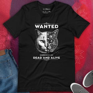 Camiseta del Gato de Schrödinger: Humor sobre física cuántica, regalo para frikis de la ciencia