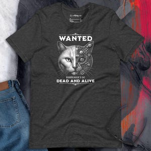 Quantum Schrödinger's Cat T-Shirt, Quantum Physics Cat Tee, Funny Science Shirt for Cat Lovers