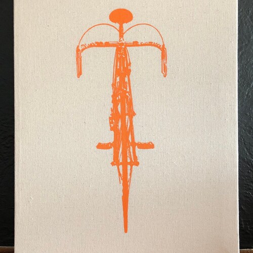 Bike Canvas Print 12 X 12 Inch Road Bike Screenprint Wall Etsy