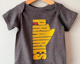 Prairies Baby One Piece, Baby Clothing, Manitoba Design, Screen Print, Baby  Gift 