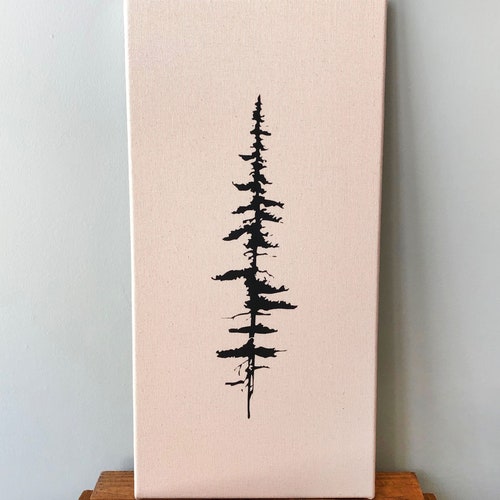 Tree Prints Trilogy Art Nature Screen Print 20 X 16 Inch 3 Etsy Canada