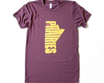 Prairies T-shirt, Mens Tee, Unisex Tee, Province of Manitoba Screen Print, Prairie Pride