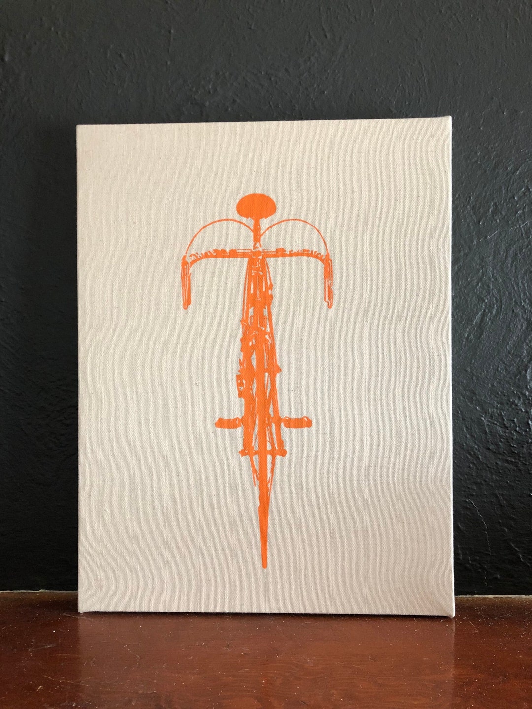Bike Canvas Print, 12 X 16 Inch, Road Bicycle Screen Print, Wall Art