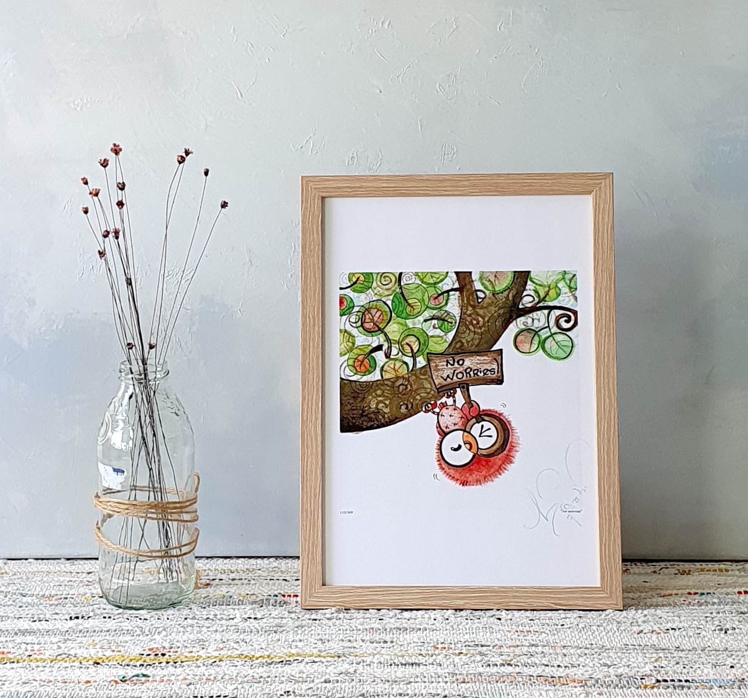 owl, office desk accessories, whimsical art, gift for boyfriend, new job gift, positive vibes, under