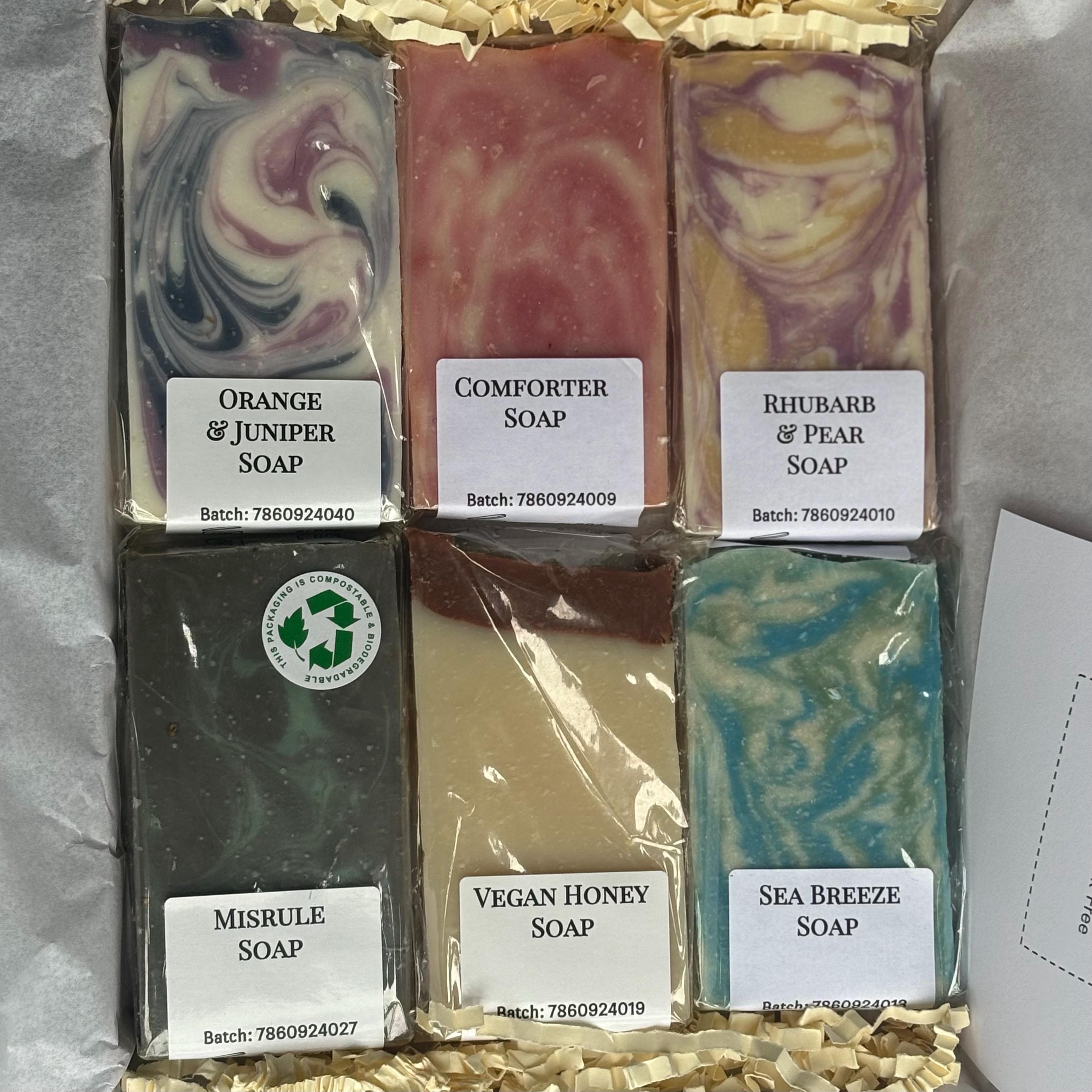 Letterbox Soap Gift Box, Handmade Bar Soap, Natural, Vegan, Palm Oil ...