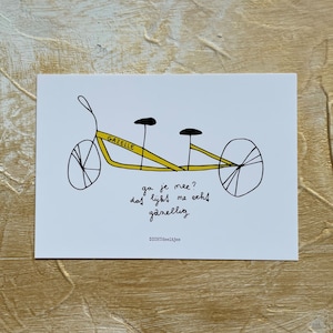 Arte de palabras, postal divertida, juego de palabras, escrito a mano, poema, poesía, partículas de poesía, tandum, tarjeta a6, tarjeta de felicitación, regalo