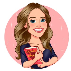 Individual portrait in Disney style | Cartoon logo | Gift for a book lover | Birthday gift for a reader | Gift for Bookwormgift for a friend