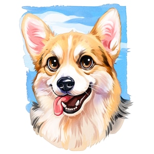 Personalized Portrait of Cartoon Dog from Photo, Cartoon Pet Style, Disney Style Pets, Personalized Dog Gift, Digital Illustration