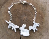 Adopt Don't Shop-Cat,Dog, & Rabbit Bracelet-Vegan Bracelet-Personalized-Gift-Birthday-Anniversary-Rescue Pets-Companion Animals-Eco Friendly