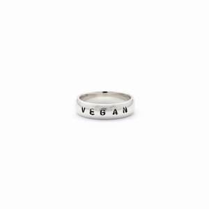 Vegan Band Ring-Vegan Jewelry-Eco Friendly gifts-Vegan Gifts--Customizable-Recycled Metals-Unisex-bands-Band rings-silver ring-rings-Vegan-
