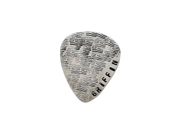 Personalized Guitar Pick in Aluminum