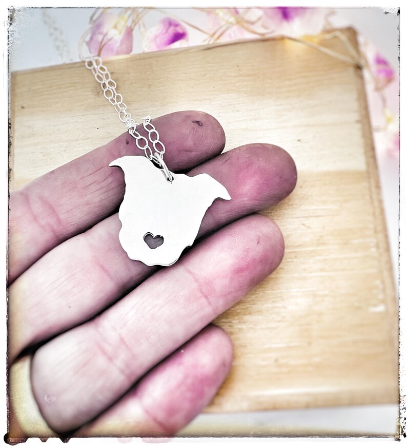 Dog Heart Nose Necklacedog Loverrescue Dogbully Breedmutt Necklace