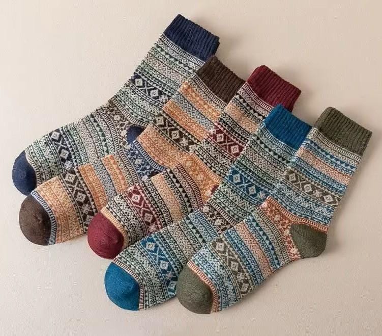 Lot De 2 Paires De Chaussettes Oktoberfest Brodées - Modèle Traditionnel En Coton Pour Homme Et Femme - 8