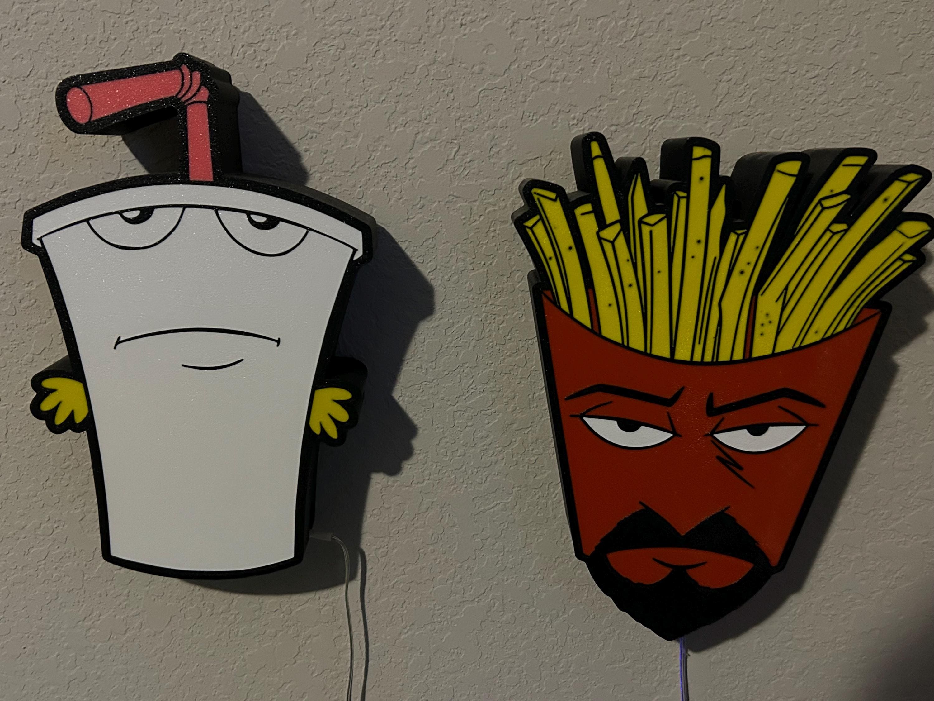 Master Chake Aqua Teen Hunger Force (athf) Lighbox/lamp MASTER SHAKE or FRYLOCK - Etsy