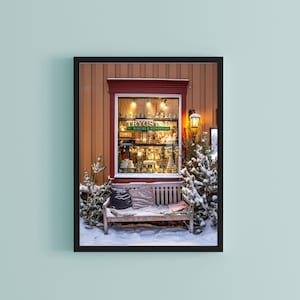 Fenster Fotografie, Schaufenster Fotografie, Fenster Kunst, Norwegen Reise Fotografie, Reise Wand Kunst, Geschenk für Sie, Weihnachtsdeko