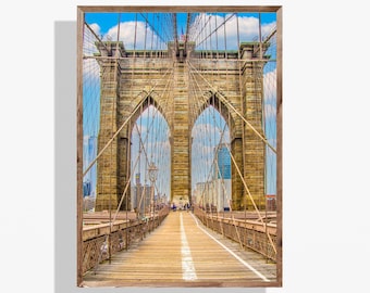 Brooklyn Bridge Foto Kunst Druck