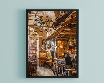Best seller, Irish Pub in Bologna Italy, Italy Photography wall art, Pub wall art, man cave wall decor, rec room wall art, Bar photography