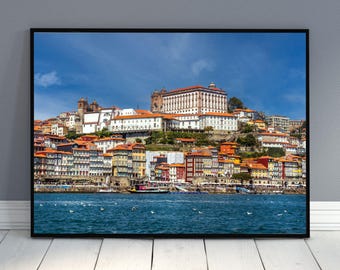 Porto Portugal Cityscape Print: Waterfront Wall Art