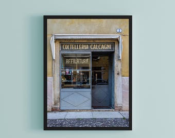Old Shop Verona Italy Photography, European Storefront Wall Art, Old World Charm