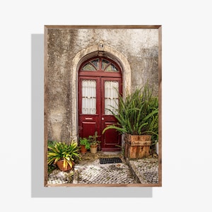 Sintra Red Door Photo: European Wall Art Print