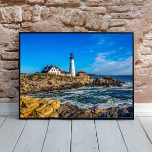 Portland Head Lighthouse Photo: Maine Coastal Wall Art