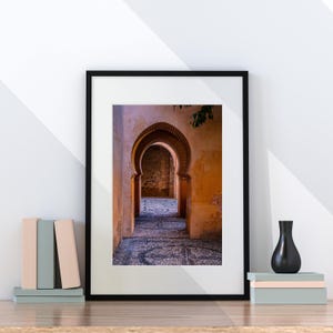 Alhambra Granada Islamic Doorway Art Print: Spain Travel Photography