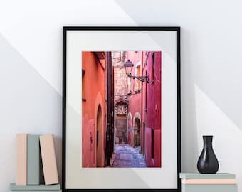 Exquisite Spanish Alleyway Travel Wall Art in Tarragona Spain - Gift for Travel Lover, Spain Travel Photography, Spanish Town Photo Art