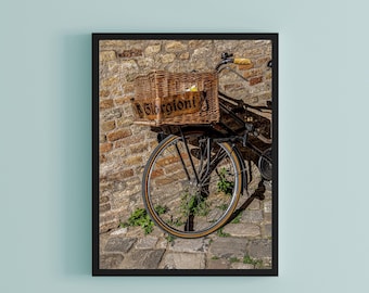 Best seller, European Bike photography, Bicycle Photo wall art, Gift for Bike enthusiast, Bike Lover gift, Old world bicycle photography