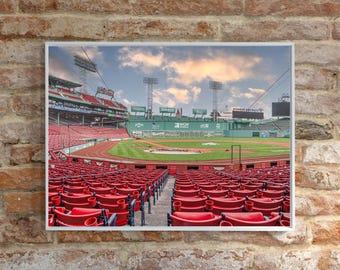 Fenway Park Boston Red Sox Ballpark Photo Print - Premium Paper, Canvas, Aluminum, Acrylic Options available - Wall Art Home Decor