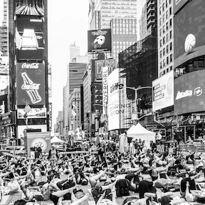 Times Square Yoga Photo: New York City Wall Art