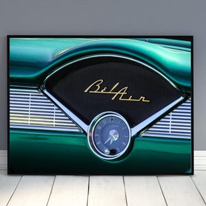 Green 57 Chevy Bel Air Photo Art: Classic Car Photography