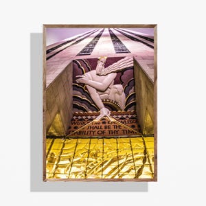 Rockefeller Center Entrance Art Print: NYC Photography Wall Art