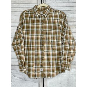 Vintage Kikomo Men&#39;s Plaid Button Down Shirt Size Small