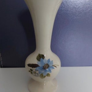 Sadler Bud vaas porseleinen bloemenvaas met bloemmotief vintage Sadler ruiker vaas crème keramische knop vaas nieuw huis cadeau bloemenliefhebber cadeau