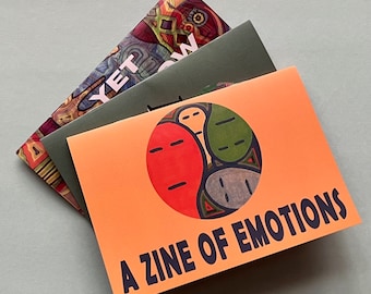 Three book bundle - graphic zine comic collection set giftbook. Gifts. Unusual Presents. Outsider Art