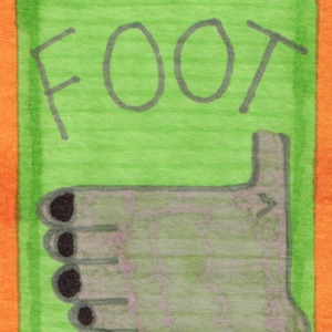 Pequeño arte de Jay Snelling. Arte forastero Brut. Minidibujo. ACOE. ATC. Pie... Pequeña pieza de arte original.