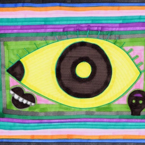 Original Art by Jay Snelling. Outsider Art Brut. Big Eye. Unframed