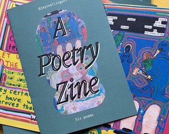 Zine A6 an art poetry book - A Poetry Zine. Outsider Art Brut. Jay Snelling. Unusual Gift