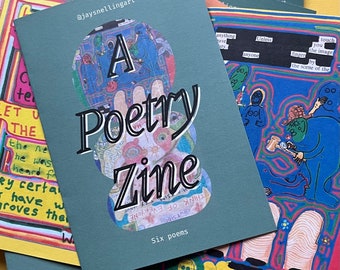 A6 Poetry Zine – Außenseiter Art Brut von Jay Snelling – Handgezeichnete Kunst & Gedichte – Einzigartiges kleines Pressbuch – Ungewöhnliches Geschenk