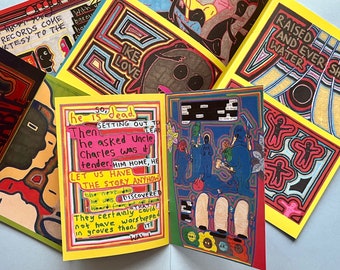 5 Zine Bundle by Jay Snelling – Outsider Art, Art Brut, Mini Book Set