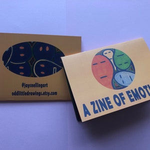 Zine A6 książka poezji artystycznej - Zine of Emotions. Outsider Art Brut. Jay Snelling. Unusual Gift