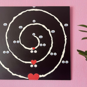 The Cycle Of The Growth Of Consciousness. Original Painting / Collage on Wood by Mike Russell.
