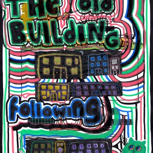 Original Art by Jay Snelling. Outsider Art Brut. The Old Building... Unframed